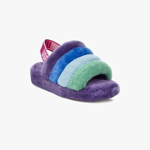 Ugg Rainbow Fluff Yeah Men Slippers Multicolor/Purple (9561YLVPS)